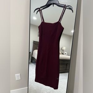 Forever 21: Size Small, Burgundy Body Con Dress